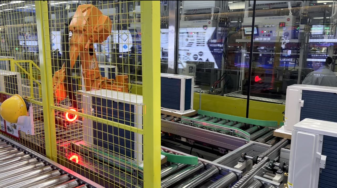 Final inspection and packaging area for air conditioning products