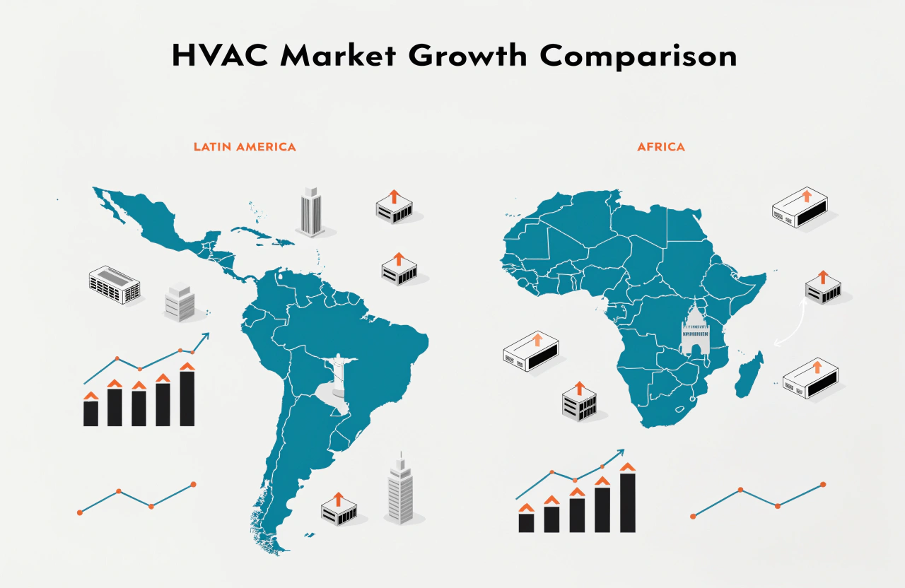 HVAC market growth Latin America Africa