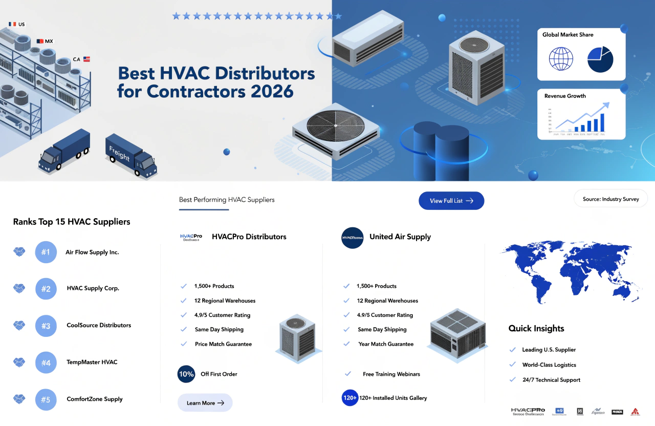 Best HVAC distributors for contractors 2026 Best HVAC distributors for contractors 2026