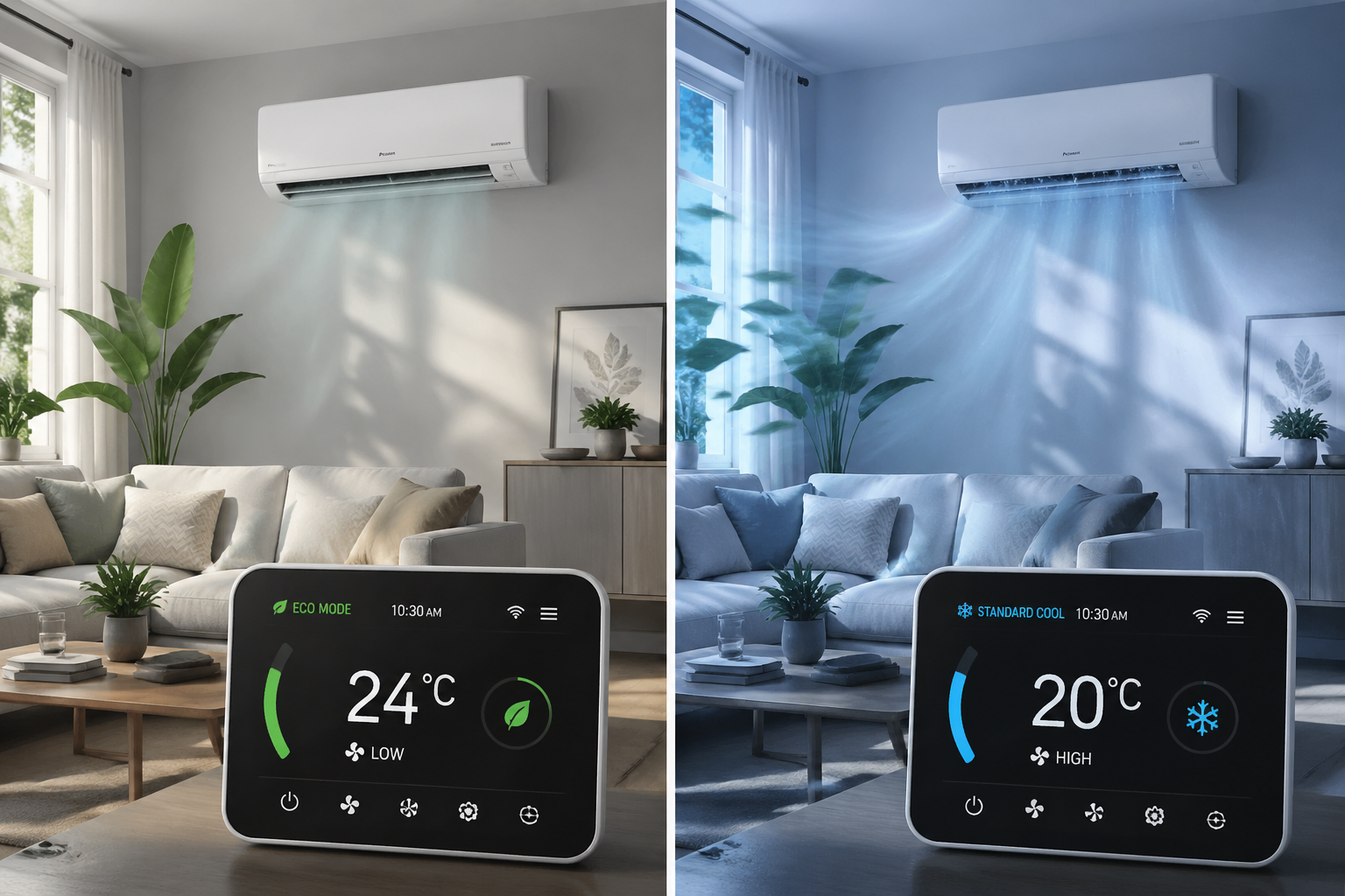 Eco Mode vs Standard Cool B2B