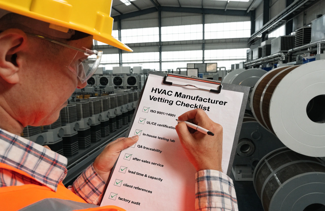 How to vet a reliable HVAC manufacturer checklist