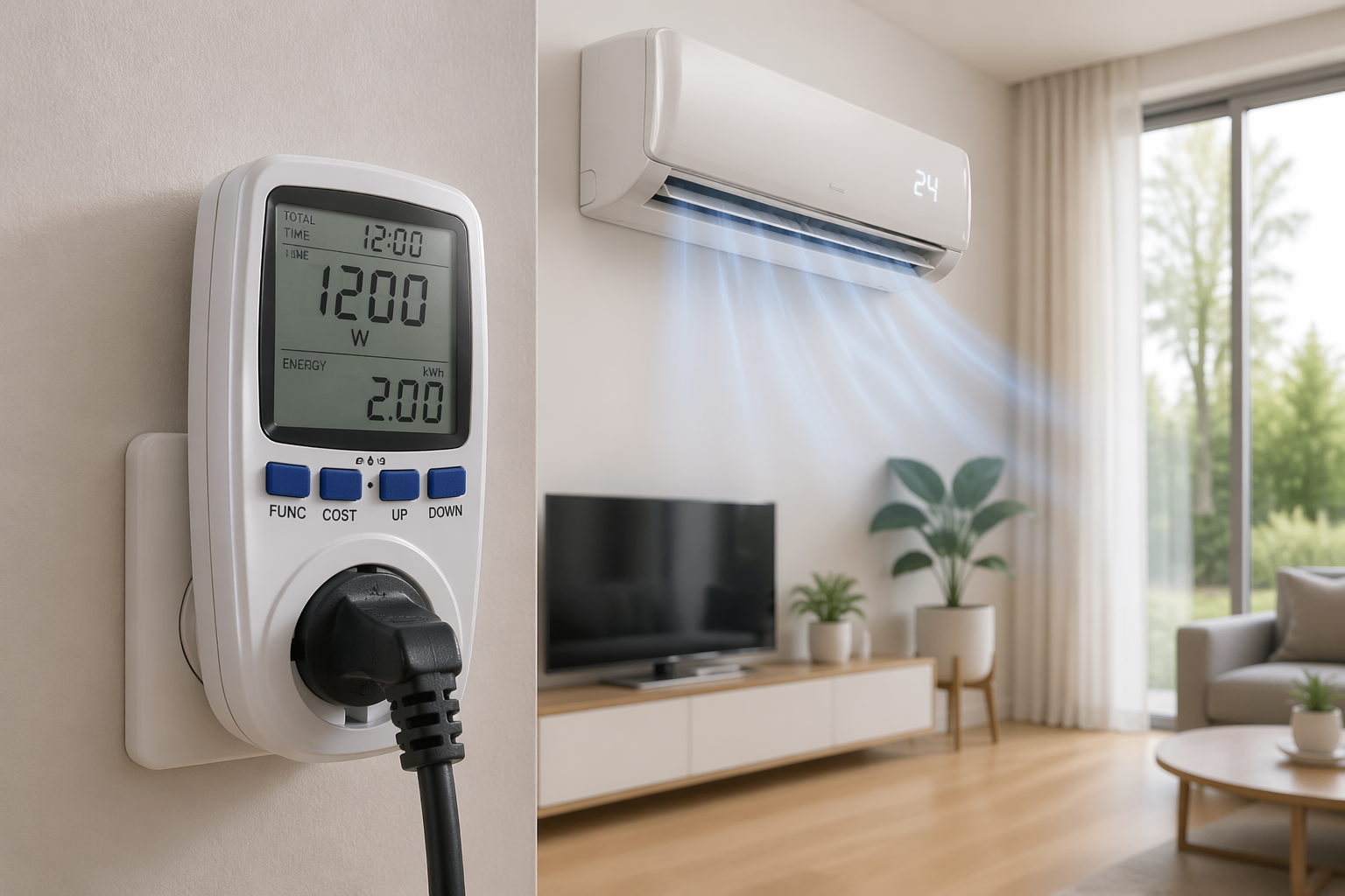 split air conditioner electricity consumption