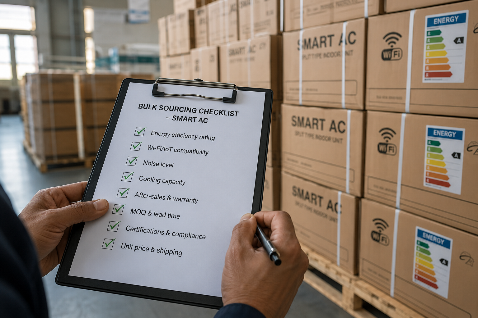 B2B Bulk Sourcing AC bulk sourcing checklist smart AC