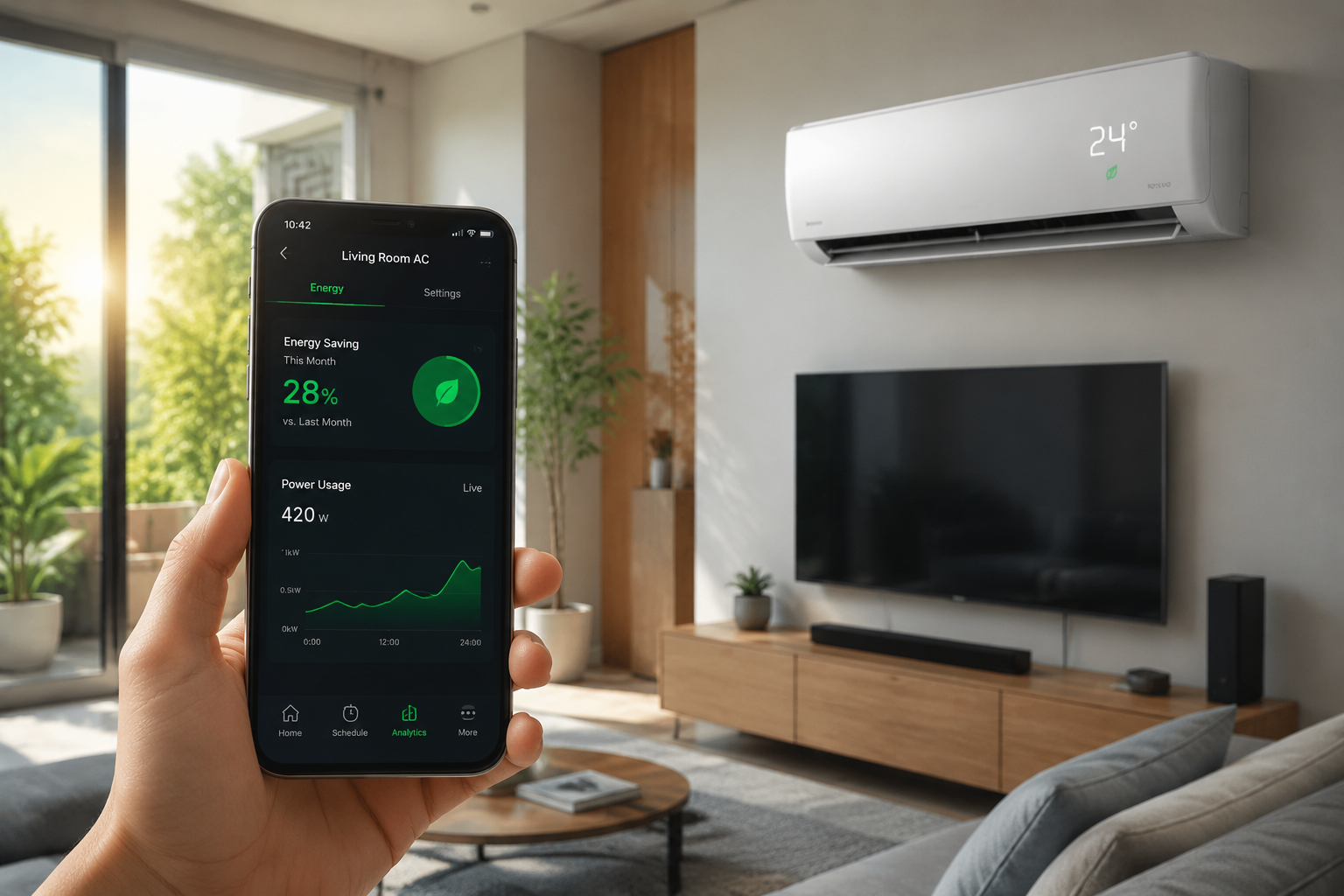 Smart Energy Saving AC Data smart AC energy savings