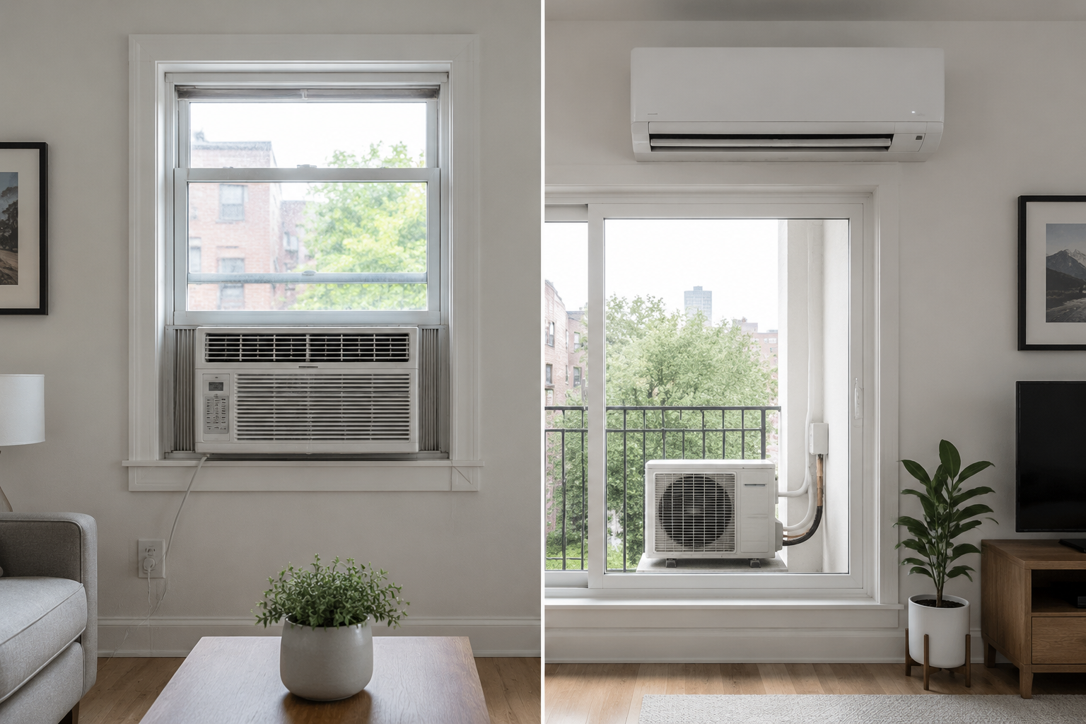 window vs split air conditioners