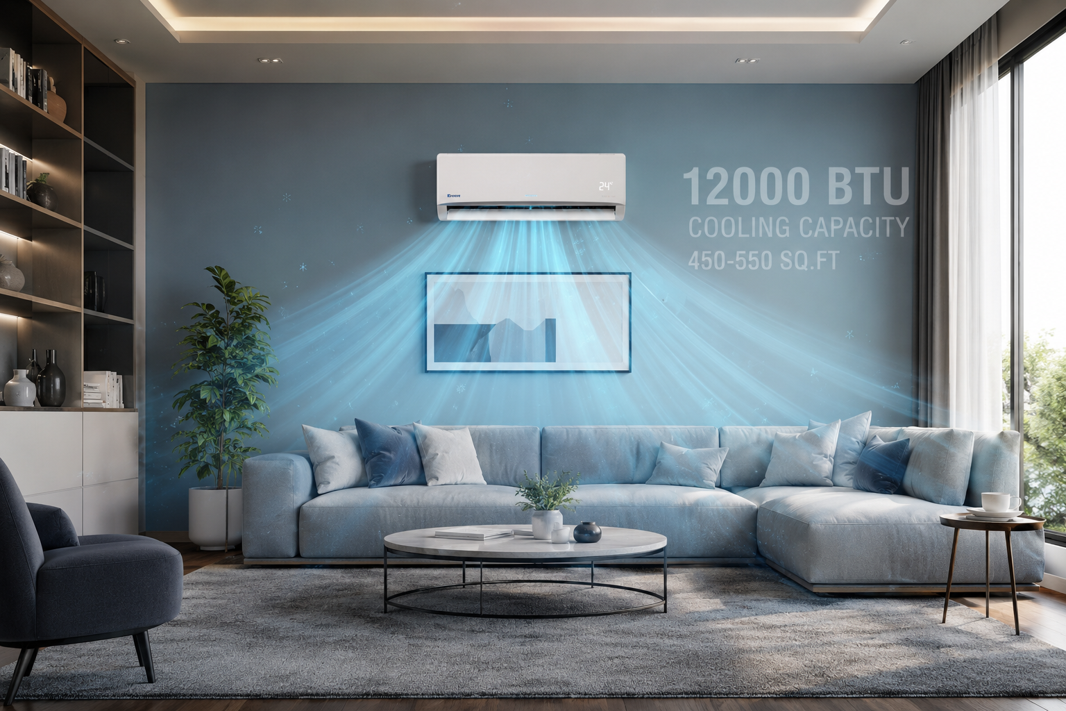 Cooling Capacity 12000 btu square feet cooling capacity