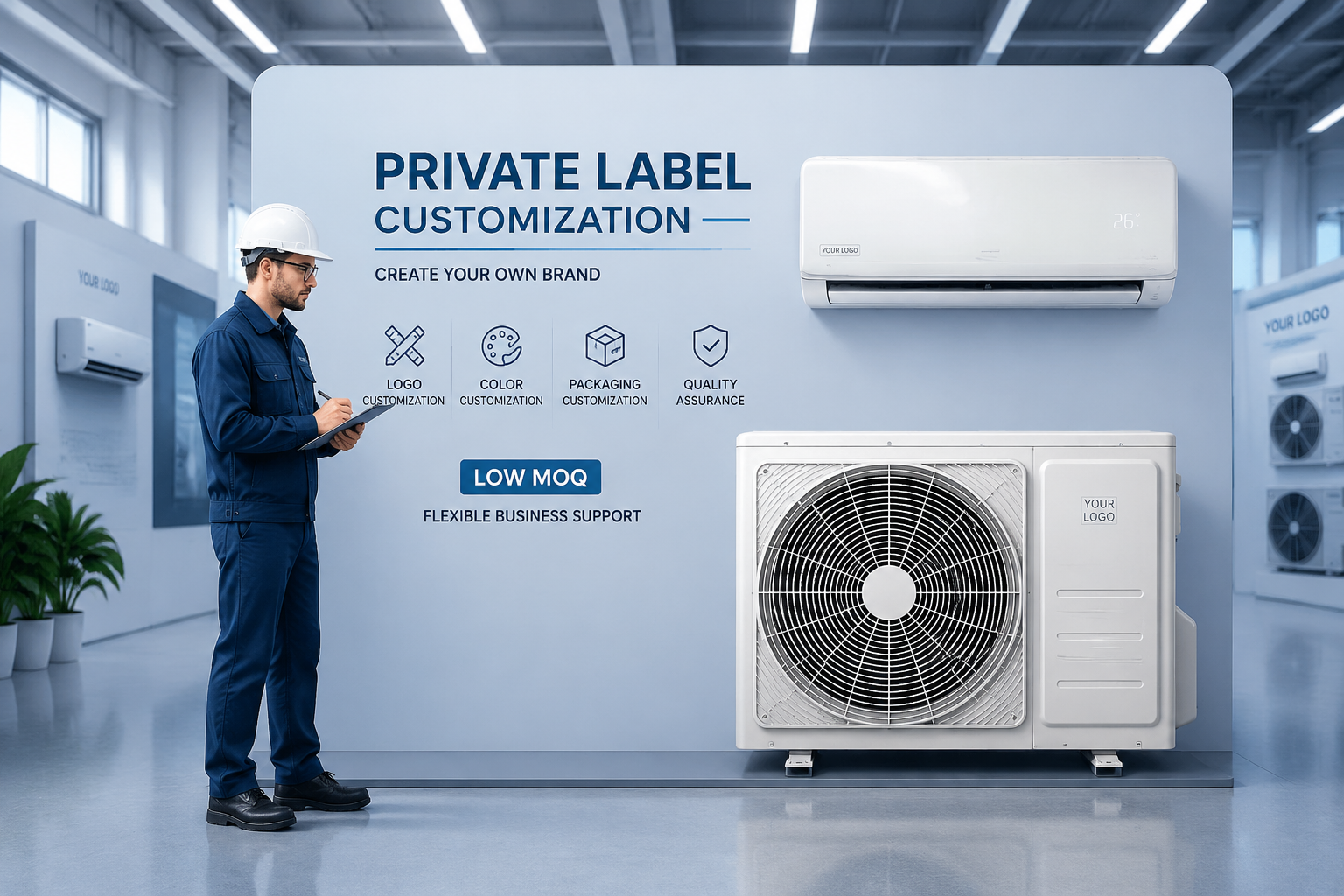 Build HVAC private label with low MOQ