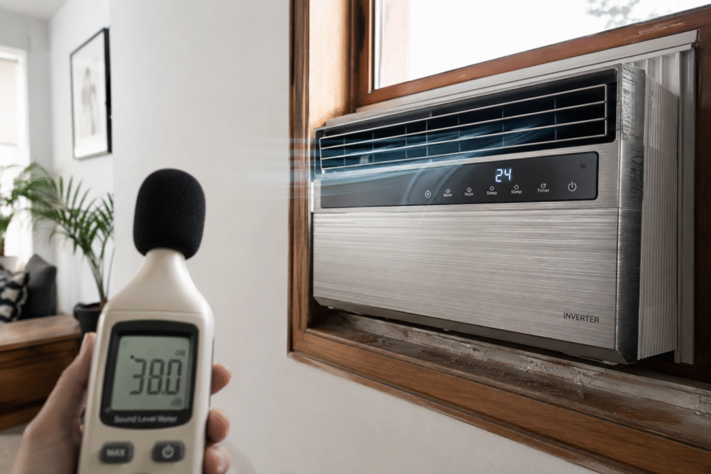 Inverter tech and decibels in window AC