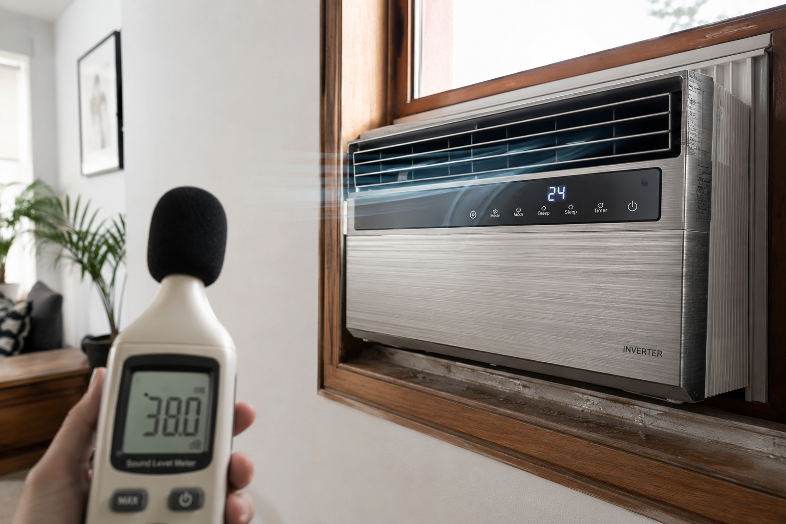 Inverter tech and decibels in window AC