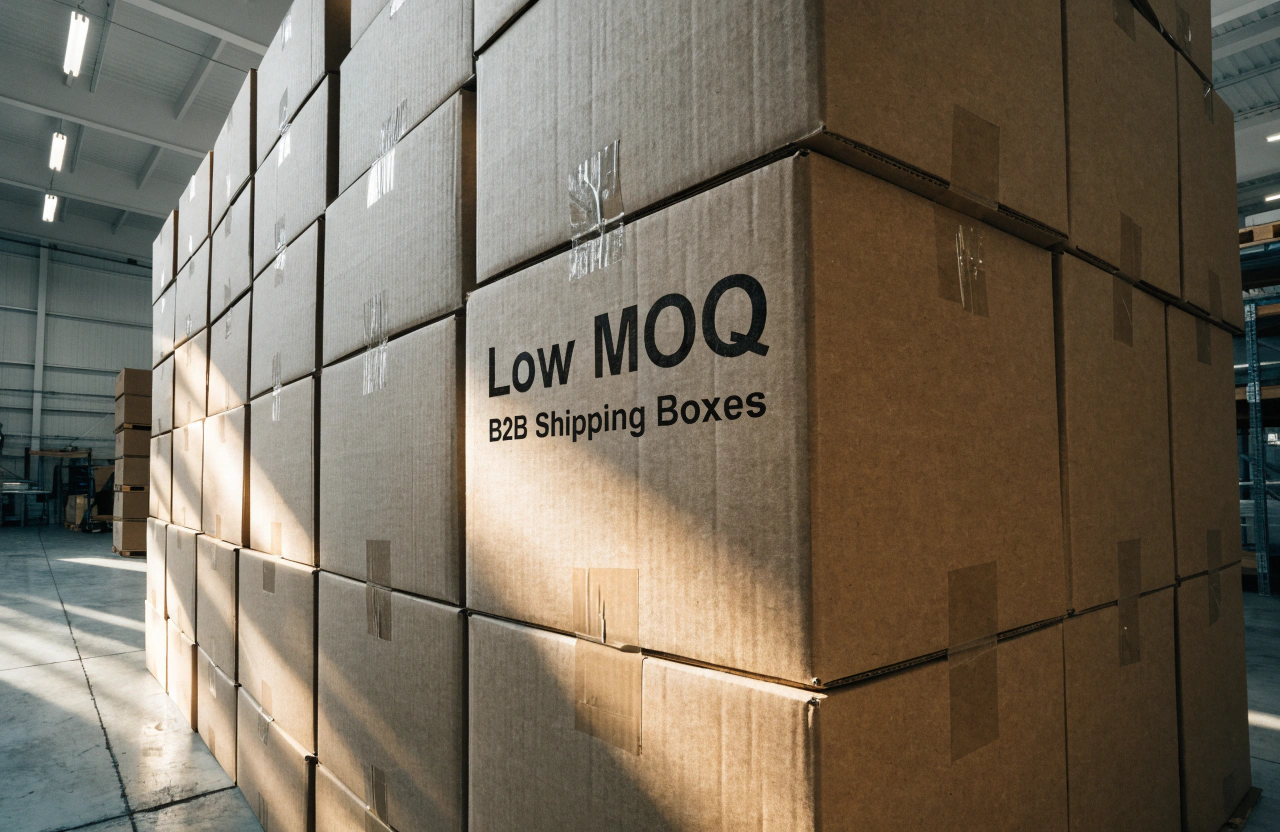 Low MOQ B2B shipping boxes