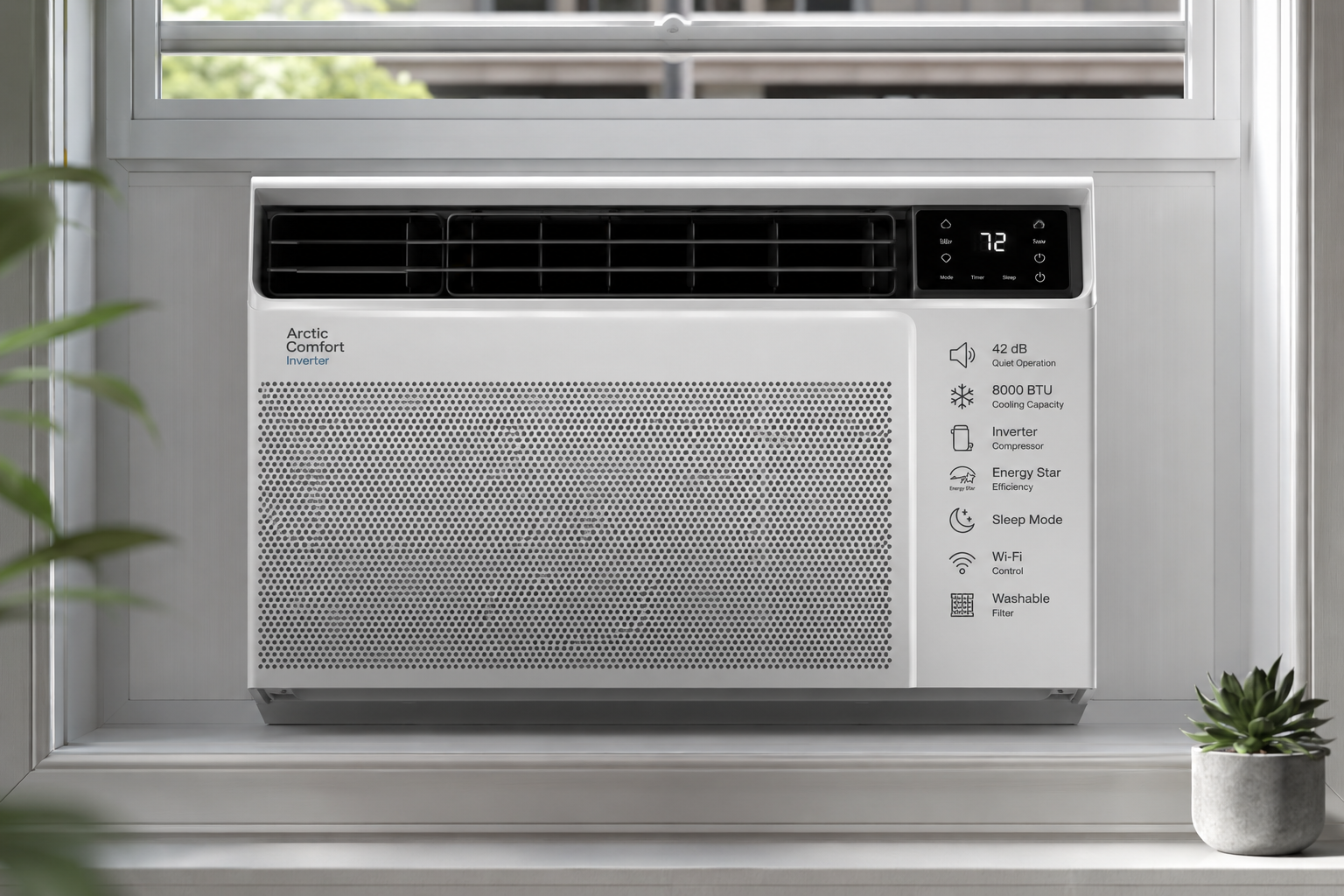 Quiet window AC specs