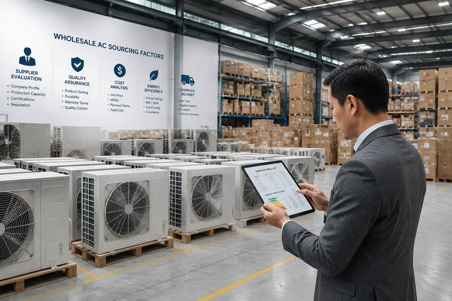 Sourcing ACs wholesale air conditioner sourcing factors