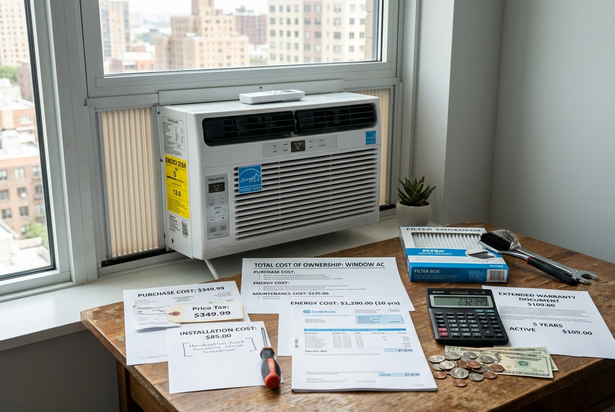 Minimizing TCO for Window ACs Window air conditioner total cost of ownership