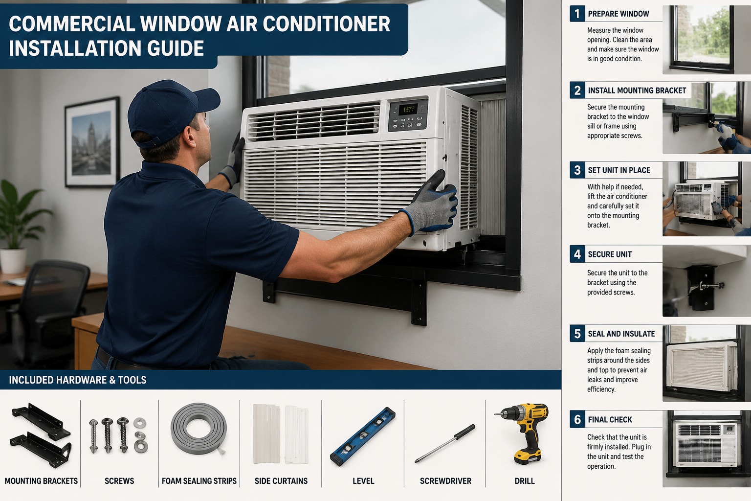 Commercial Window Air Conditioner Installation Guide commercial window air conditioner installation guide