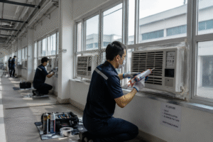 sealing window acs in large facilities